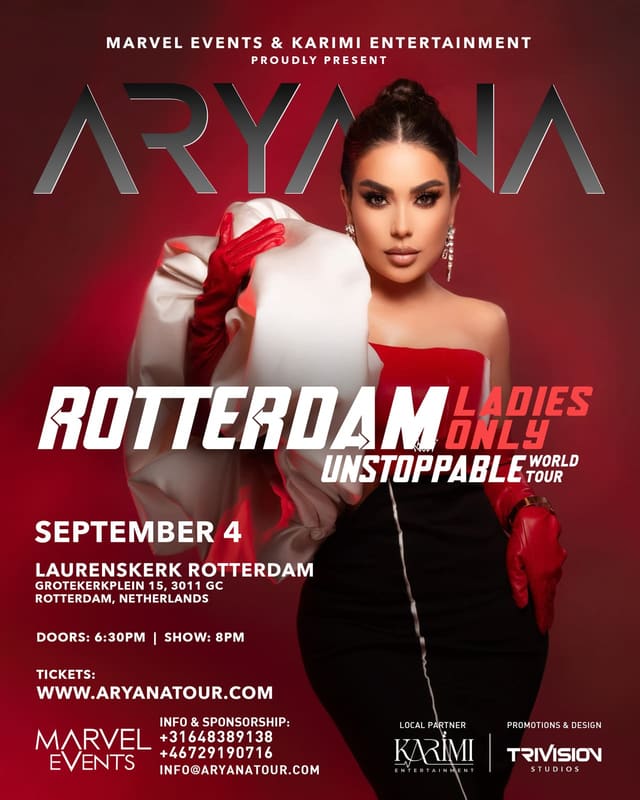 Aryana Sayeed Ladies only in Rotterdam